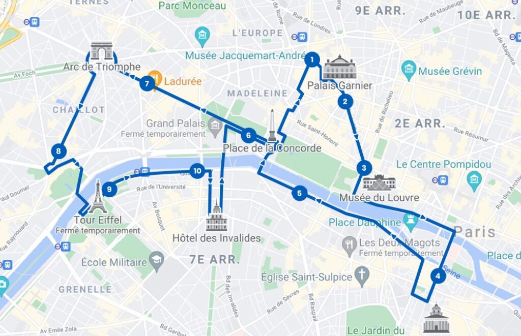 tootbus paris route map discount code ticket cheap price